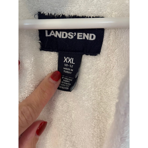 Men's Lands' End Robe XXL White - Picture 2 of 5